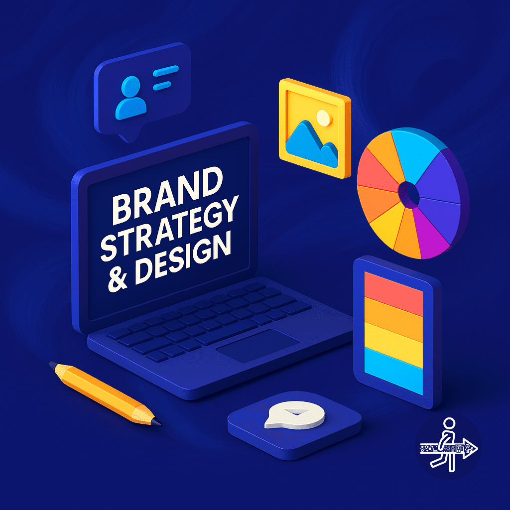 Brand strategy digital design 3D featured image